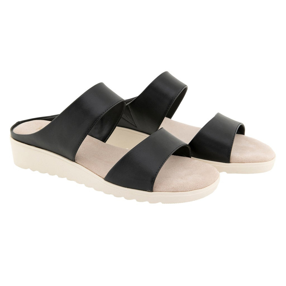 Kensie Women's Endy Comfort Slide Sandals Black Size 7 M